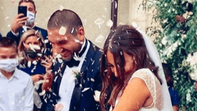 Photo of برسالة رومانسية هبة طوجي تحتفل بعيد زوجها.. وهكذا رد عليها
