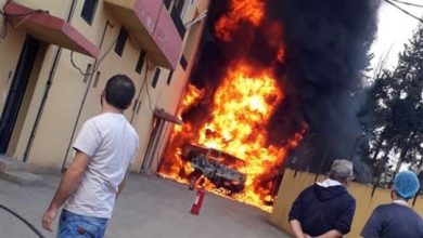 Photo of حريق بصهريج مازوت في حرم مركز تابع لائتلاف الجمعيات الخيرية