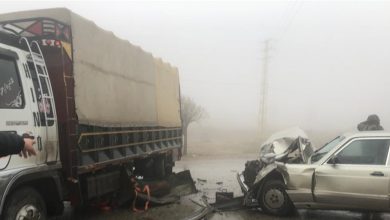 Photo of جريح في حادث سير على طريق الهرمل وانقلاب فان لنقل البضائع