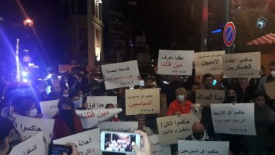 Photo of مسيرة من ساحة ساسين الى أمام منزل القاضي صوان دعما لقرارته