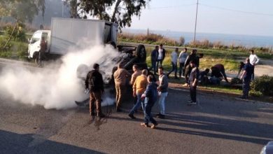 Photo of جريحة بإنقلاب سيارة على اوتوستراد شكا البترون