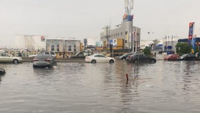 Photo of منطقة الدورة عائمة بالمياه… (صورة)