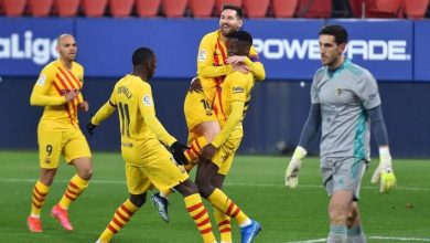 Photo of موجز الصباح: برشلونة يهزم أوساسونا، يوفنتوس يتخطى لاتسيو، الأهلي يتعادل مع فيتا كلوب وفليك لا يستبعد قدوم هالاند للبايرن