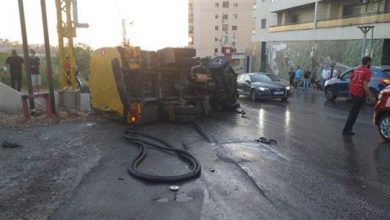 Photo of 6 جرحى نتيجة انقلاب صهريج