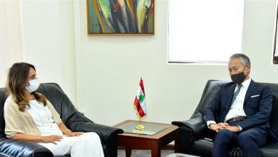 Photo of عكر استقبلت السفير الياباني في لبنان