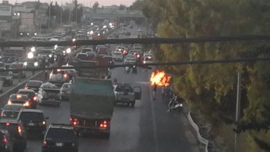 Photo of خلال انتظارها تعبئة البنزين.. النيران تحرق سيارة على أوتوستراد الدامور (صور)