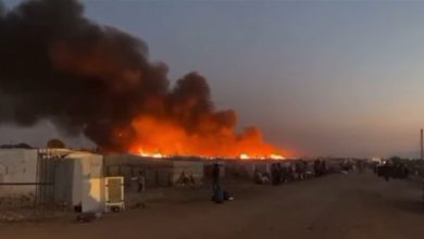 Photo of حريق هائل يضرب مخيماً للنازحين في الطيبة – بعلبك (فيديو)