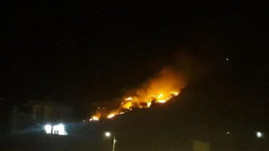 Photo of حريق في حرج الصنوبر في بلدة مجدلا