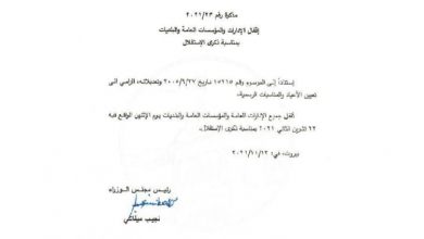 Photo of إقفال الإدارات والمؤسسات العامّة الإثنين!