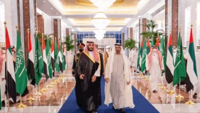 Photo of محمد بن زايد يستقبل محمد بن سلمان في أبوظبي