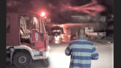 Photo of “الكربير” يتسبب باندلاع حريق كبير في طرابلس