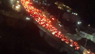Photo of حادث سير على أتوستراد حالات باتجاه بيروت مقابل أفران شمسين وزحمة سير خانقة