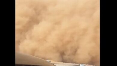 Photo of فيديو مرعب… شاهدوا العاصفة الترابية التي ضربت مصر