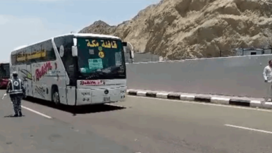 Photo of بالفيديو.. حافلات تنقل الحجاج إلى مشعر منى