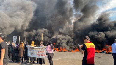 Photo of قطع طريق مطار بيروت و اشتعال دواليب