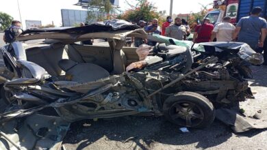 Photo of بالصور: 6 جرحى في حادث مروّع على أوتوستراد الجية!