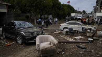 Photo of بالفيديو: فيضانات جارفة