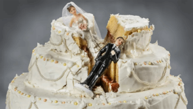 Photo of تركت حفل زفافها بعد أن حطم زوجها الكعكة في وجهها…اليكم ما حصل!