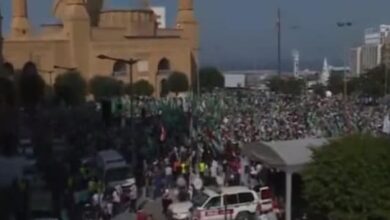 Photo of بالصّور: إعتصام في وسط بيروت بدعوة من حركة “حماس” دعماً لغزّة