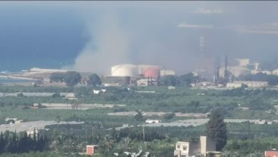 Photo of بالفيديو… حريق كبير في معمل الكهرباء في ‎الزهراني بالقرب من منشآت النفط