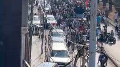 Photo of مسيرة حاشدة تجوب شوارع بيروت تضامناً مع فلسطين