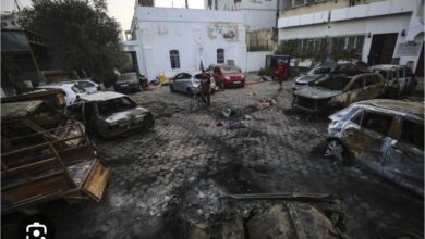 Photo of 3 إنذارات إخلاء في ساعة.. إسرائيل تقصف محيط مستشفى القدس بغزة