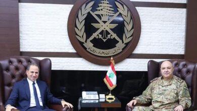 Photo of قائد الجيش عرض للأوضاع مع سامي الجميّل